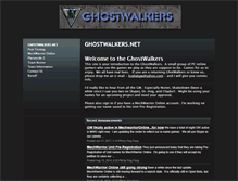 Tablet Screenshot of ghostwalkers.net